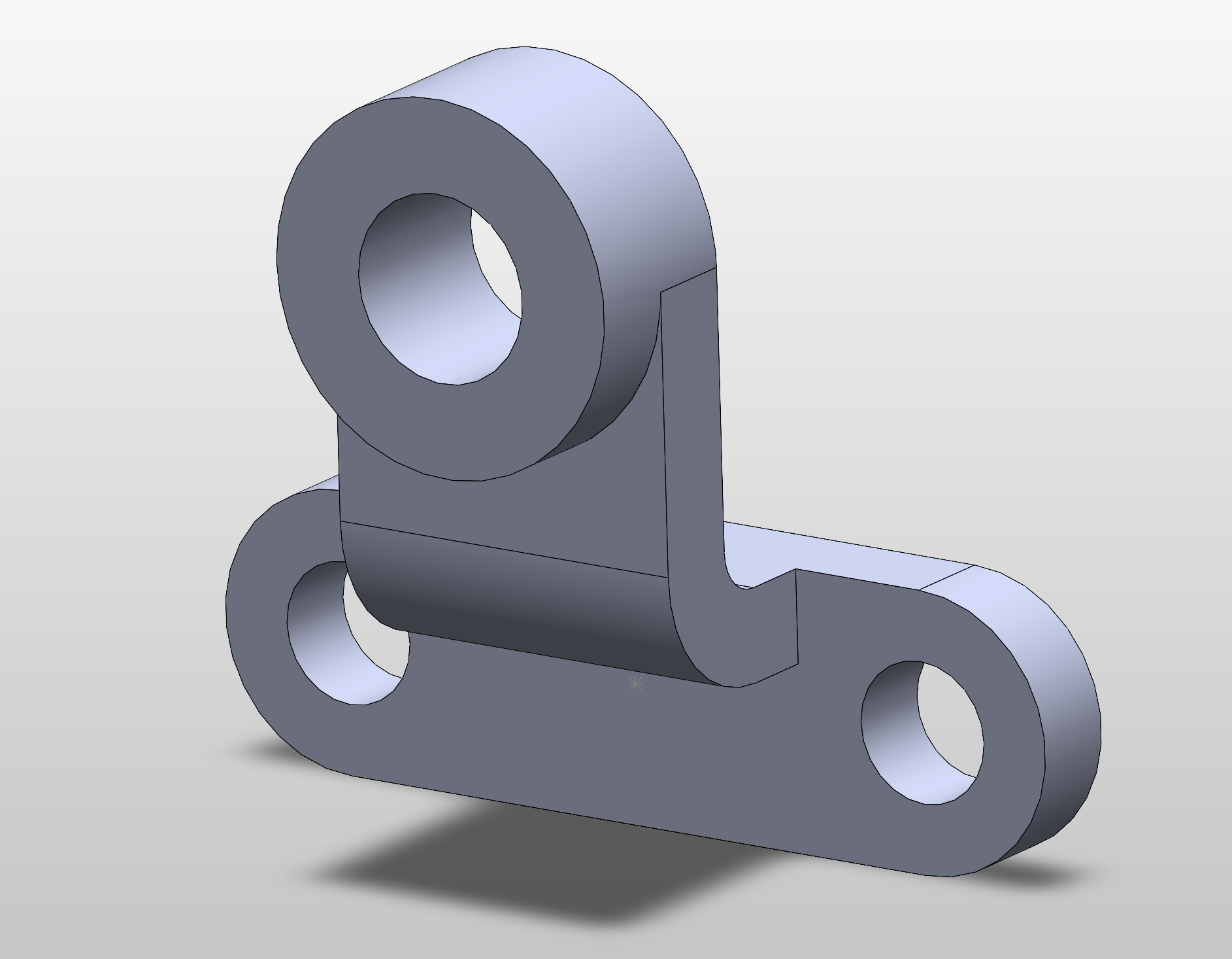 Linkage bracket CAD model